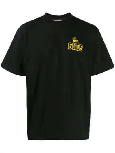 Gcds Logo Print T-shirt In Black