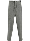 Jil Sander Drawstring Trousers In Grey