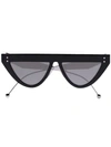 Fendi Defender Flat Brow Sunglasses In Black