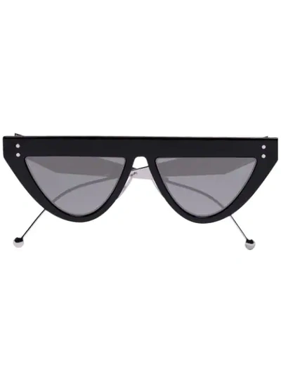 Fendi Defender Flat Brow Sunglasses In Black