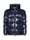 Moncler Ecrins Hooded Down Puffer Jacket In Blue