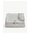 Ted Baker Hermiaa Suede And Leather Shoulder Bag In Grey