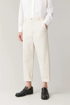 Cos Relaxed Button-up Chinos In Beige