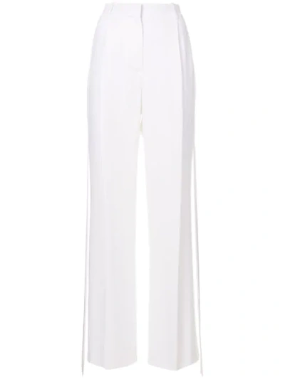 Givenchy Side Stripe Tailored Trousers In White
