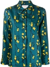 La Doublej Rodeo Floral-print Silk-twill Shirt In Pussy Willow