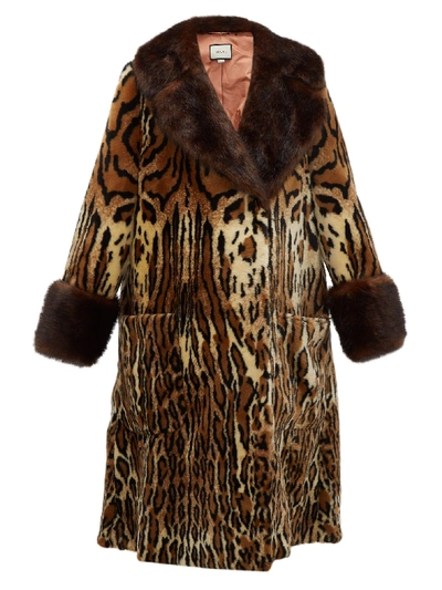 Gucci Leopard-print Faux-fur Coat