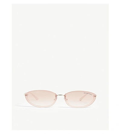 Michael Kors Mk2104 Miramar Oval-frame Sunglasses In Pink