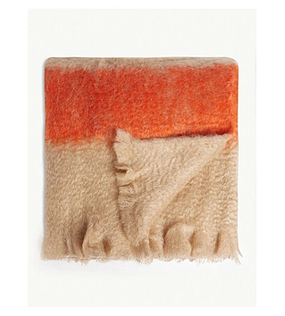Jil Sander Mohair And Wool-blend Blanket In Opn Mis965