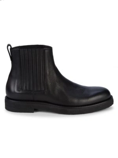 Vince Carmine Leather Chelsea Boots In Black