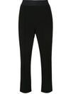 Cinq À Sept Betty High-rise Stretch Wide-leg Crop Jeans In Black