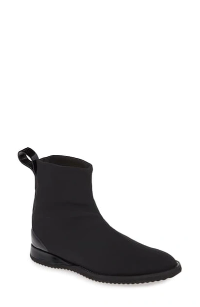 Amalfi By Rangoni Emiliano Pull-on Bootie In Black Stretch Fabric