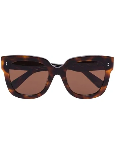 Chimi Square-frame Tortoiseshell-effect Sunglasses In Brown