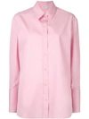 Alexander Mcqueen Point Collar Shirt In Pink