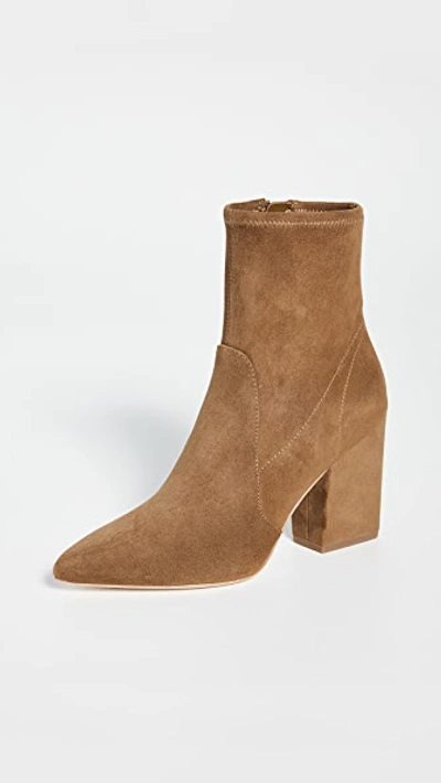 Loeffler Randall Isla Slim Ankle Booties In Cacao