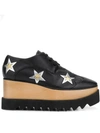 Stella Mccartney Star-embellished Elyse Shoes In Black,silver,gold