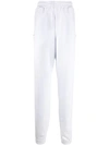 Msgm Logo Panelled Jogging Trousers In White