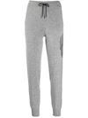 Philipp Plein Skull Knit Joggers In Grey