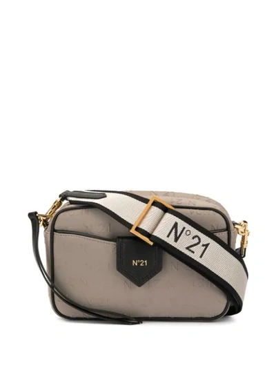 N°21 Monogram Mini Crossbody Bag In Be