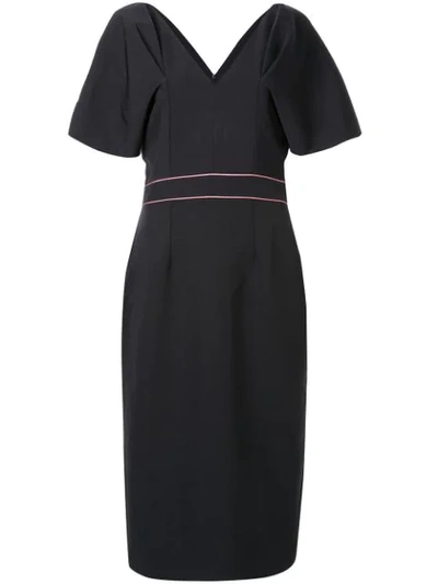 Roksanda Tiana Midi Dress In Black