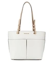 Michael Kors Bedford Medium Pebbled Leather Tote In White