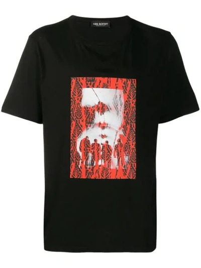 Neil Barrett Graphic Print T-shirt In Black