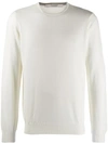 La Fileria For D'aniello Crew Neck Sweatshirt In White