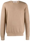 La Fileria For D'aniello Crew Neck Sweatshirt In Neutrals