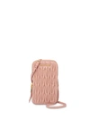 Miu Miu Matelassé Leather Cross-body Bag - Pink