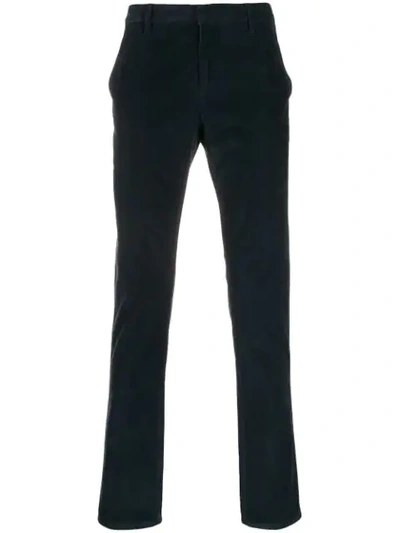 Dondup Corduroy Slim Fit Trousers In Blue