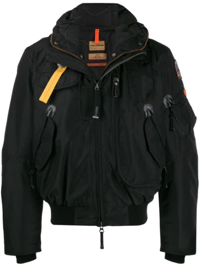 Parajumpers Padded Parka Coat In Black