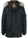 Parajumpers Hooded Parka Coat In Blue