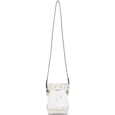 Fendi White Pvc F Is  Mon Tresor Bucket Bag In F0qvl White