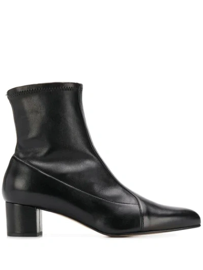 Antonio Barbato Block Heel Ankle Boots In Black