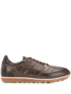 Alberto Fasciani Perforated Detail Sneakers In Brown