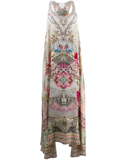 Camilla Printed Maxi Dress In Neutrals