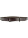 Orciani Nobuckle Belt In Brown
