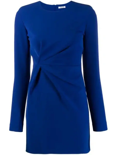 P.a.r.o.s.h Ruched Mini Dress In Blue