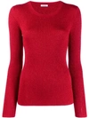 P.a.r.o.s.h Fine Knit Sweatshirt In Red