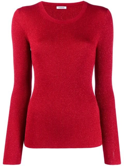 P.a.r.o.s.h Fine Knit Sweatshirt In Red