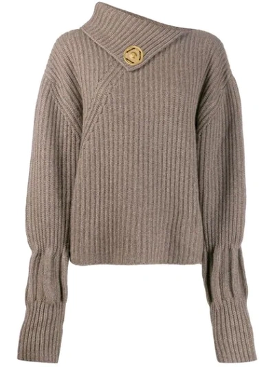 Jw Anderson Gerippter Pullover In 629 Walnut