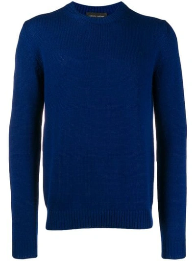 Roberto Collina Round Neck Jumper In Blue