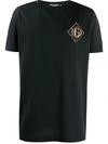 Dolce & Gabbana Cotton T-shirt With Dg Logo In Blue