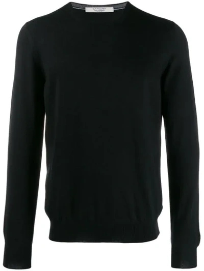 La Fileria For D'aniello Long Sleeve Jumper In Black