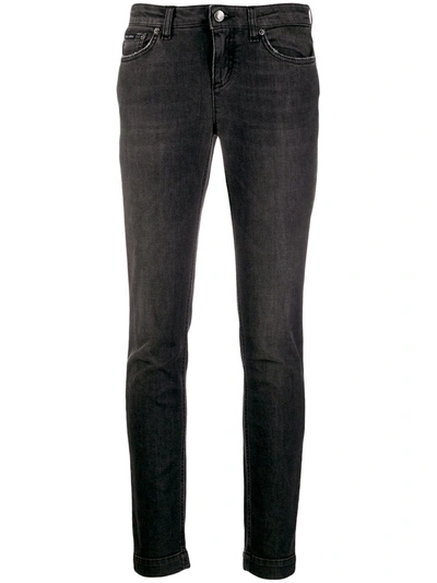 Dolce & Gabbana Low-rise Skinny-fit Jeans In Black