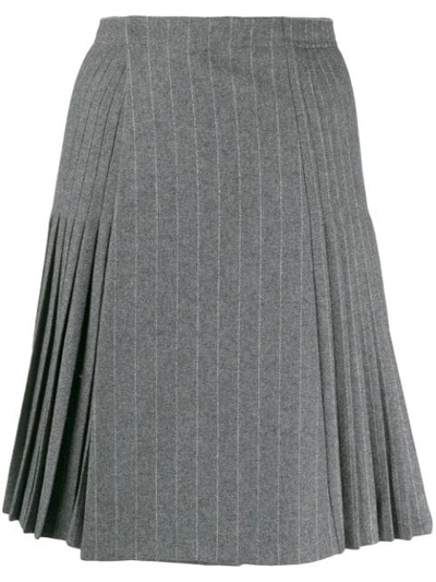 Ermanno Scervino Pleated Skirt In Grey
