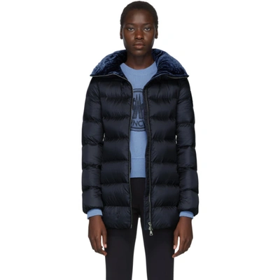 Moncler Navy Down Torcon Jacket In 753 Dkblue