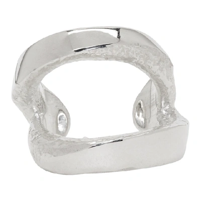Pearls Before Swine Silver Cuff Ring In .925 Silver