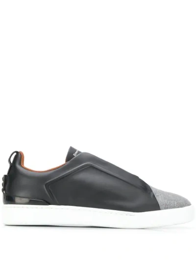 Ermenegildo Zegna Triple Stitch Low In Blue ,grey