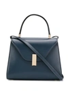 Valextra Trapeze Tote In Blue