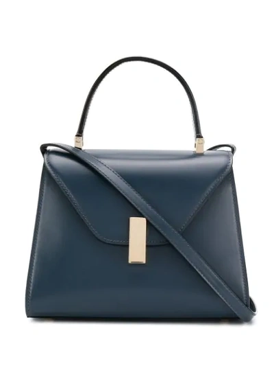 Valextra Trapeze Tote In Blue